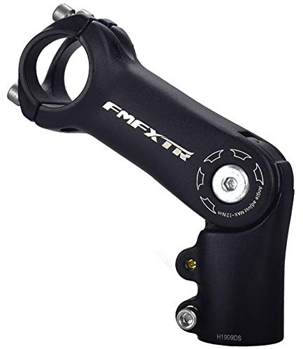 FOMTOR Stelo regolabile 0 ~ 90 gradi 90 mm MTB manubrio regolabile per 31,8 mm handlars, adatto per la maggior parte delle mountain bike, bici da strada, BMX