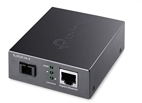 TP-Link TL-FC311A-2, Gigabit WDM Media-Konverter (Gigabit-RJ-45-Anschluss, Gigabit-SC-Glasfaseranschluss, Erweiterterung der Glasfaserdistanz bis zu 2 km)