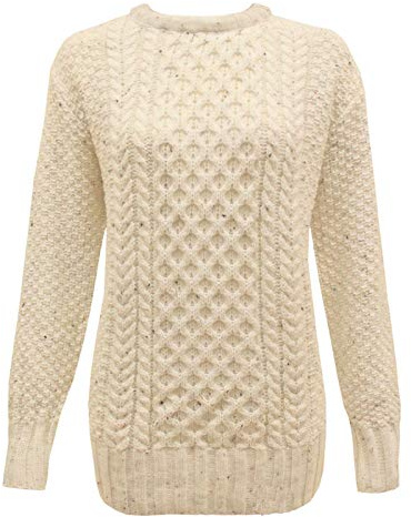New Ladies Women Knitted Cable Knit Warm Chunky Sweater Formal Everyday Casual Long Sleeves Jumper Pullover Crew Neck Top