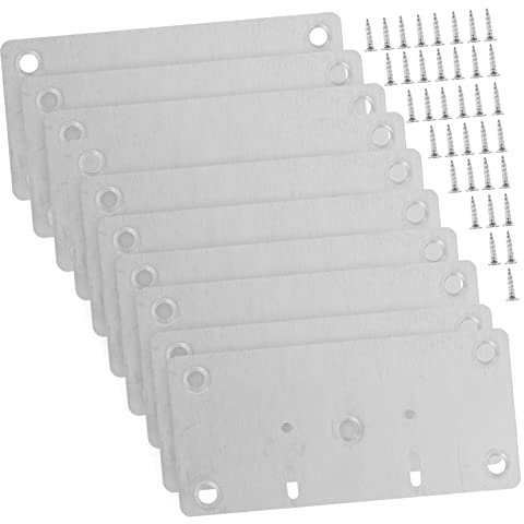DOITOOL Kit De Réparation De Charnières Noires Avec Vis 10 Pièces Pour Charnières De Placard De Cuisine