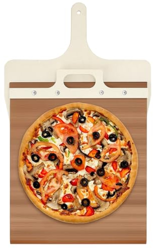 Sliding Pizza Peel, [2025 NEW] Pizzaschieber, Schiebe Pizzaschaufel, pizza slider der Pizza Perfekt überträgt (55 * 30) (50 * 30)