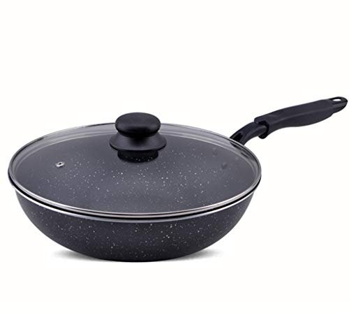 TVSKWMRQ Pan Maifan Stone Wok Non-Stick Pan No-Smoke Induction Cooker Gas Stove Stir-Fry Iron Pot Cooking Pot Kitchen Pots