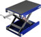 VIVOHOME Elevador de Tijera para Motocicleta de Acero con Manivela Ancha Capacidad de 500kg para ATVs Dirt Bikes Color Azul