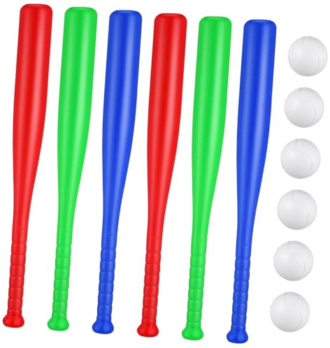VICASKY Jeu De Baseball Plastique pour Garçon Fille Ensemble De Battes Et Balles Jouet Extérieur pour Activités De Plein Air