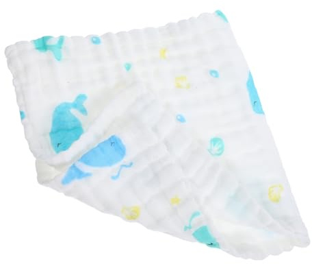 Toallita de Algodón para Ñiño, Paño Infantil Impreso, Suave | Absorbente Secado Rápido, Uso Repetido sin Deformarse, Patrón de Dibujos Animados