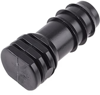Abaodam 20pièces Bouchons De Tuyau PE Noir pour Jardin Serre Stopper Étanche Pom Installation Facile pour Système Arrosage