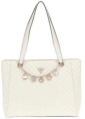 GUESS Everlee Noel Tote Bag Creme White