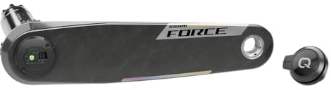 SRAM Force AXS breiter linker Kurbelarm und Powermeter-Spindel, Montage – 175 mm, 12/13-Gang, Dub-PM-Spindel, Carbon, E1