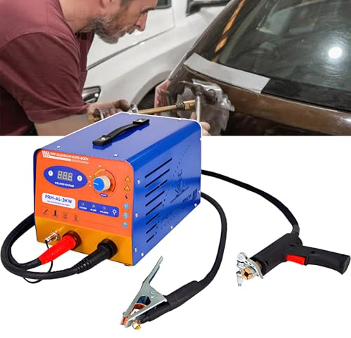 twostronking 11000A Bolzenschweißgerät, 3000W Spotter Karosserie, Mit LED-Digitalanzeige Und Spannungseinstellknopf, 35–200 V Einstellbar, Geeignet Für Aluminiumkarosserien