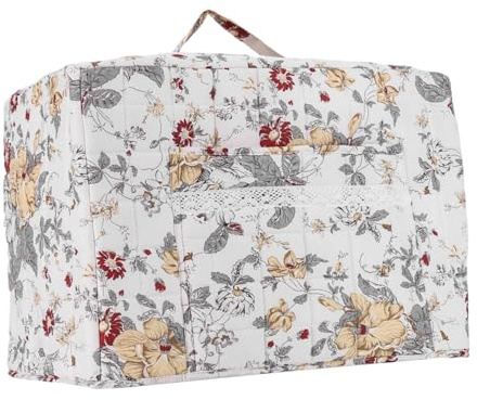 Copertura per macchina da cucire – Borsa da trasporto Boho, protezione da fusione, con uso in viaggio, copertura per cucire domestica con accessorio per macchina da officina, strumento di protezione