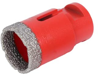 RUBI 4912 | Brocas de Diamante DRYGRES | Perforación de Baldosa Cerámica, Gres Porcelánico, Mármol y Granito | Broca Porcelánico para Taladro en Seco | Taladro Ø 35 mm
