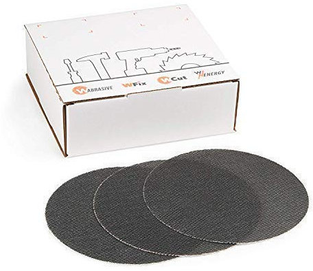Disques Abrasifs 225 Scratch 100 | Lot de 25 Unités | Carbure de Silicium Grille à Poncer K100 | Ø 225 mm | pour Ponceuse de Plafond, Ponceuse à Sec & Ponceuse à Disque