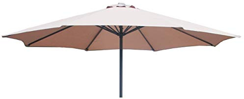 TFS Replacement Parasol Fabric Canopy for Standard, Cantilever & Balcony Parasols (3m 8arm, Natural Linen)