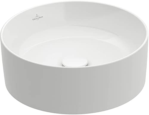 Villeroy & Boch Collaro Aufsatzwaschtisch Ø 40x14,5cm Weiß Alpin CeramicPlus