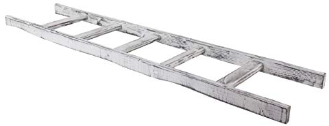 Garten Holzleiter Altländer Art Leiter aus Holz, als Deko auf der Terrasse oder zum Dekorieren vor der Haustür (Shabby)