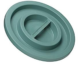 La zappa Coperchio in PVC sovrapponibile per bidone di immondizia (75 lt, Verde)