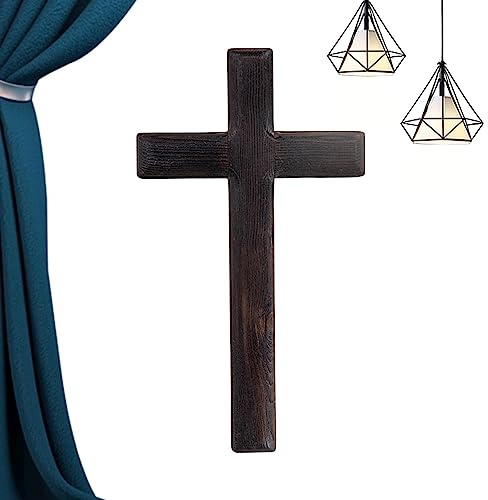 Stronrive Wall Mounted Crosses Jesus, Catholic Crucifix Jesus Christ Wooden Crosses, Religious Home Decor, Rustic Christian Wall For Meditation Pray