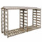 DJEKA Abri-Bûches Couvert Range buches exterieur Abri bois exterieur Range bois exterieur rangement Abri de stockage du bois de chauffage