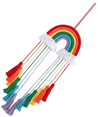 CORHAD Delikates Regenbogen Ornament Kreative Wandschmuck Deko Für Kinderzimmer Zufällige Farben Für Wohnzimmer Und Schlafzimmer Romantische Atmosphäre Schaffen