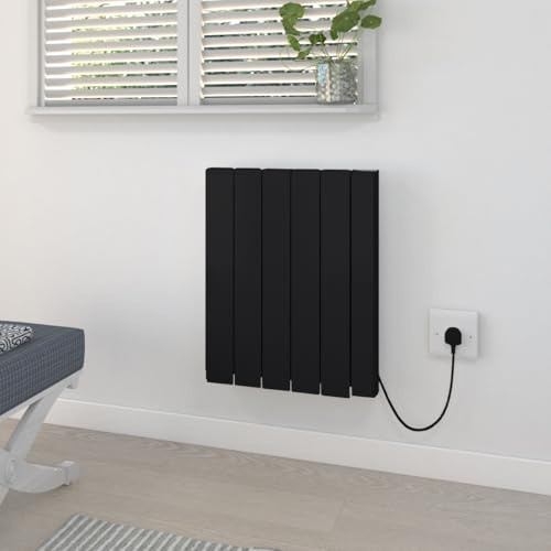 Warmehaus 1500W Electric Ceramic Radiator Wall Heater Smart WIFI Black
