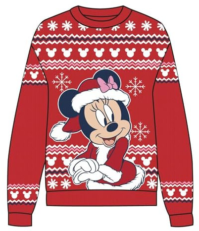CERDÁ LIFE'S LITTLE MOMENTS | Jersey de Punto Navideño Minnie Suéter Navidad Disney - Jersey Navidad Disney Diseño Festivo de Minnie Mouse