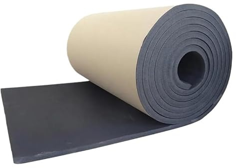 Isolation Phonique Voiture Isolation Thermique Auto-adhésive, Mousse de Caoutchouc d'isolation Acoustique 100x50cm, for Toit de Voiture, Coffre, Capot, châssis, Porte, Mur intérieur Isolant Thermique