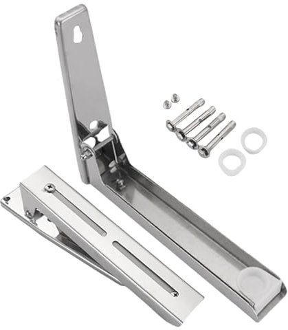 Servidores de microondas inoxidables bonitos - Para alargamiento de cocina portátil | Soporte de microondas plegable | Marco de soporte | Soporte de montaje en pared | Ajustable para cocinas,