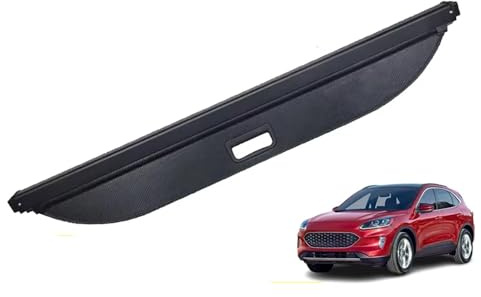 YNQP Coche Cubiertas de la Carga Retráctil Maletero Trasero Estantes Enrollables, para Ford Escape Kuga Accessories 2020 2021 2022 2023 2024 Accesorios