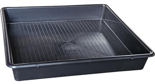 eurokraft | Kleingebinde-Universalwanne | Volumen 64 l | 800 x 800 x 120 mm | stapelbar