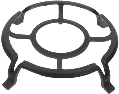 HOMSFOU Soporte de Anillo para Quemador de Gas Fabricado en Hierro Fundido, Rejilla Antideslizante para Estufa de Gas, Adecuado para Cocinar Wok y Cacerolas