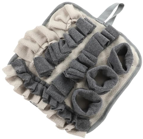LALAFINA rutschfeste Schnüffeldecke aus Fleece 30x30cm für Kaninchen und Hamster Futtersuchmatte für Haustiere