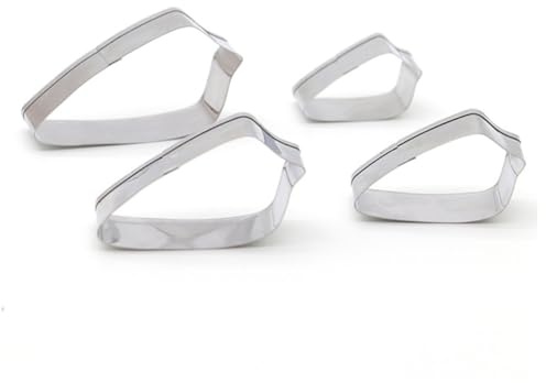 BESPORTBLE Set da 8 Pezzi di Stampi per Biscotti in Acciaio Resistente Tagliabiscotti a Pressione per Fondente e Pasta Stampi per Dolci Petali di Fiori per Cucina e Regali Creativi