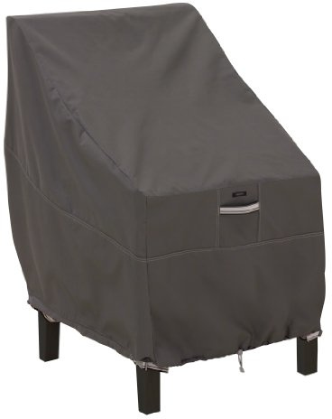 Classic Accessories Ravenna Gartenstuhl Schutzhülle, Abdeckung Gartenmöbel, Reißfestes Material mit Belüftungsöffnungen, Alle Wetterbedingungen, Abdeckplane Wasserdicht, Taupe (83 x 65 x 86 cm)
