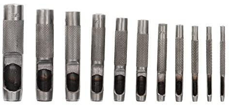 Juego Sacabocados Golpe 12 Piezas 3 a 19 mm