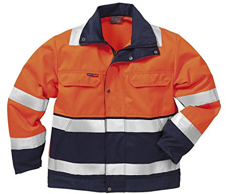 Fristads Kansas Warnschutzjacke HI-VIS | Größe: 50/52 (M) | Orange/Marine