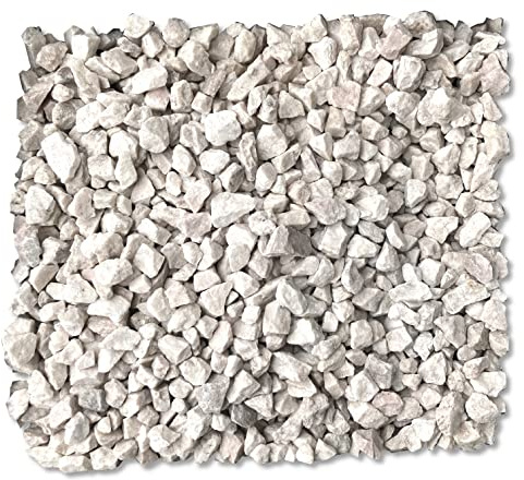 DEKO IM TREND Bianco Zandobbio Gartensplitt Granulat Ziersplitt Marmor weiß 8-16 mm 25 kg