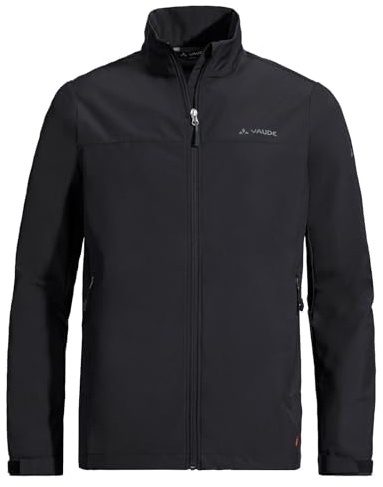 VAUDE Men's Hurricane Jacket IV - Herren Softshelljacke- Winddichte & Atmungsaktive Wanderjacke, Wasserabweisend, black, S