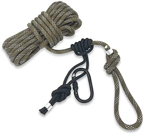 Proven Wild Treestand Safety Rope Lifeline System - 30ft Life Lines for use with Tree Stand Harness. Safety Lifeline Tree Stand Rope. 350 lb Rated Lifeline Rope.