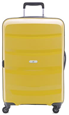 BIBA Maleta de Viaje Tipo Trolley, Maleta Mediana Carri G CR24, Asa Trolley, Cierre con Cremallera, PP Polipropileno, Color Amarillo