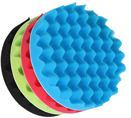 Pangyoo 4pcs / Set del Coche Auto Pulido de Coches Esponja Buff Pad, de 200 mm de 8 Pulgadas del cojín del Kit, for el Coche encerar Pulidora Dropship,