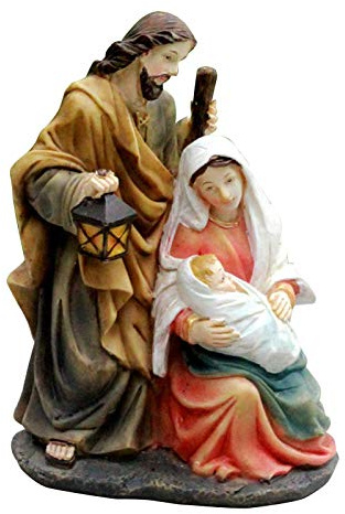 Heilige Marine - Jesus Maria Joseph Religiöse Figur Dekoration Harz Krippe Ornament Heimdekoration