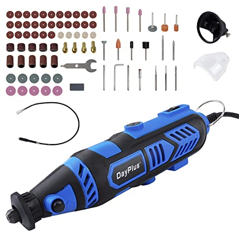 80 teiliges Zubehör, Elektrische Gravur, Mini Bohrmaschine, Poliermaschine, rotierendes Werkzeug, Fräser, Feile, Raspel, Diamantschneiden