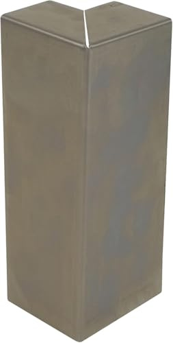 IRKA Eckverbinder für Rasenkante breit Beeteinfassung Cortenstahl H20 cm | Verschraubbar