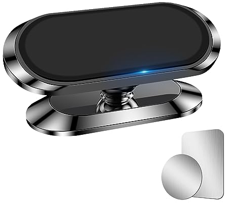 AXFEE Magnetic Mobile Phone Car Mount, Universal 8 Strong Magnets 360° Rotation Holder, Compatible With iPhone Samsung etc