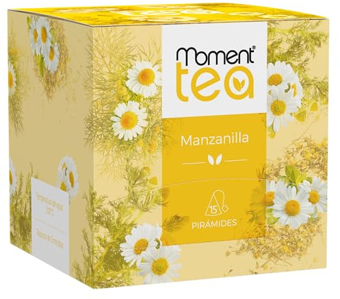Moment Tea- Infusión Manzanilla estuche de 15 pirámides de 1.25g