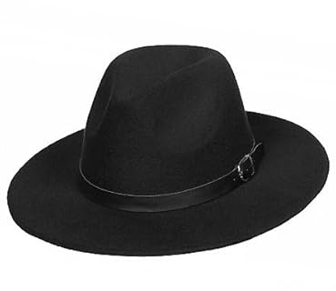 WILBERS & WILBERS Cowboyhut Freddy Westernhut schwarz Einheitsgröße für Karneval, Halloween & Motto-Party