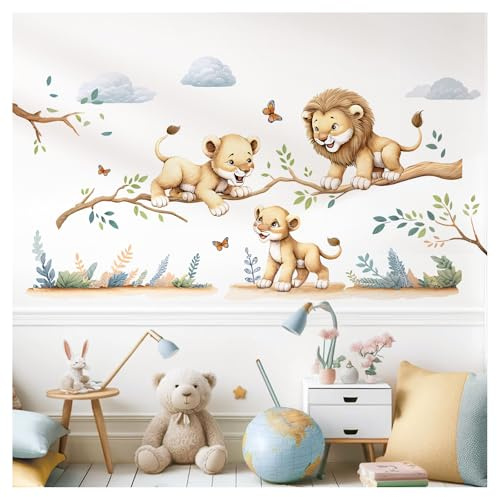 Little Deco Wandtattoo Dschungeltiere Löwen auf AST DL5028 L