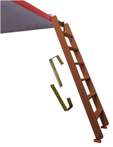 Scaletta per Letto a Castello, Scaletta per Letto, Letti per Camera da Letto a Soppalco per Camper Scaletta per Letto a Castello Superiore con Pedale e Ganci, per Letto Doppio Sopraelevato (