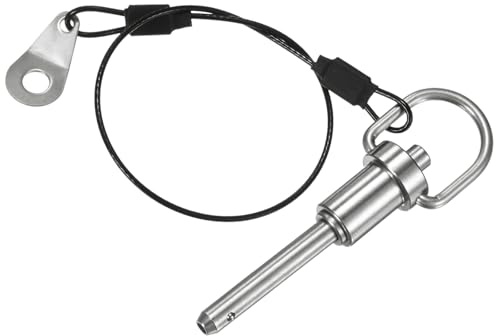 M METERXITY Perni di bloccaggio a sfera con pulsante a pressione, diametro 6 mm, 30 mm, lunghezza di utilizzo anello di bloccaggio a sgancio rapido, cavo per altoparlante, aviazione, palestra