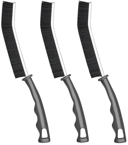 CUCM Cleaning Brush,Hard Bristle Crevice Cleaning Brush UK 3 Pcs Bathroom Crevice Gaps Brush Groove Crevice Cleaning Tool for Narrow Corners in Home Kitchen Bathroom and Window
